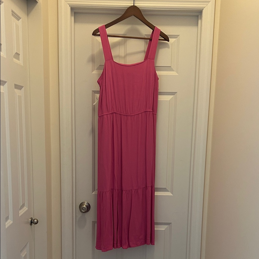 Amazon Essentials Pink Midi Dress